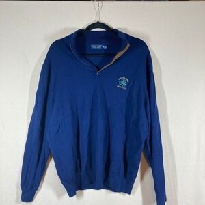 Ralph Lauren Polo Wool 2017 US Open Erin Hills Golf Sweater XXL Navy 1/4 Zip